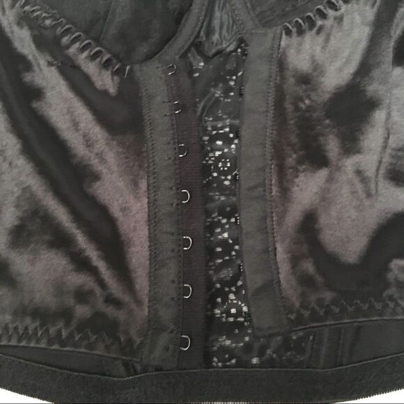 Vintage Cacique satin & lace underwire bustier 36C - Picture 4 of 9